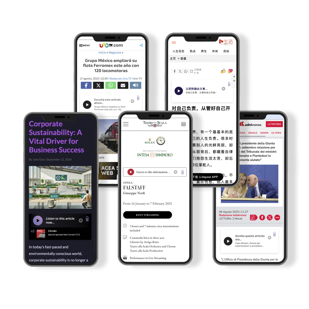 SpeakUp players interface